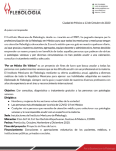 lA Iniciativa "Por Un méxico sin varices" del IMF - pROYECTO 2020